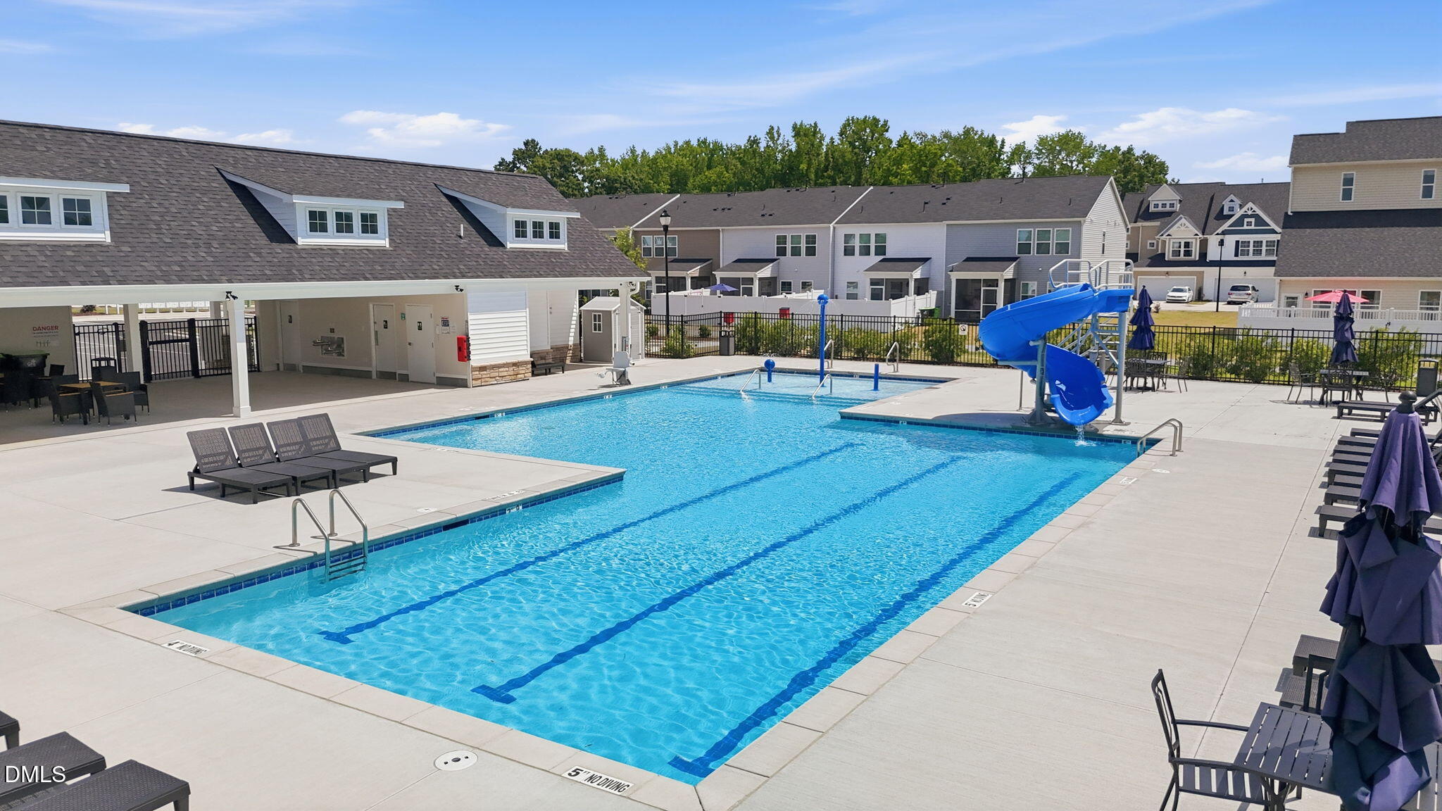 104 Kavanaugh Road Wake Forest, NC 27587 - Photo 30 of 36 a view of a swimming pool with seating area