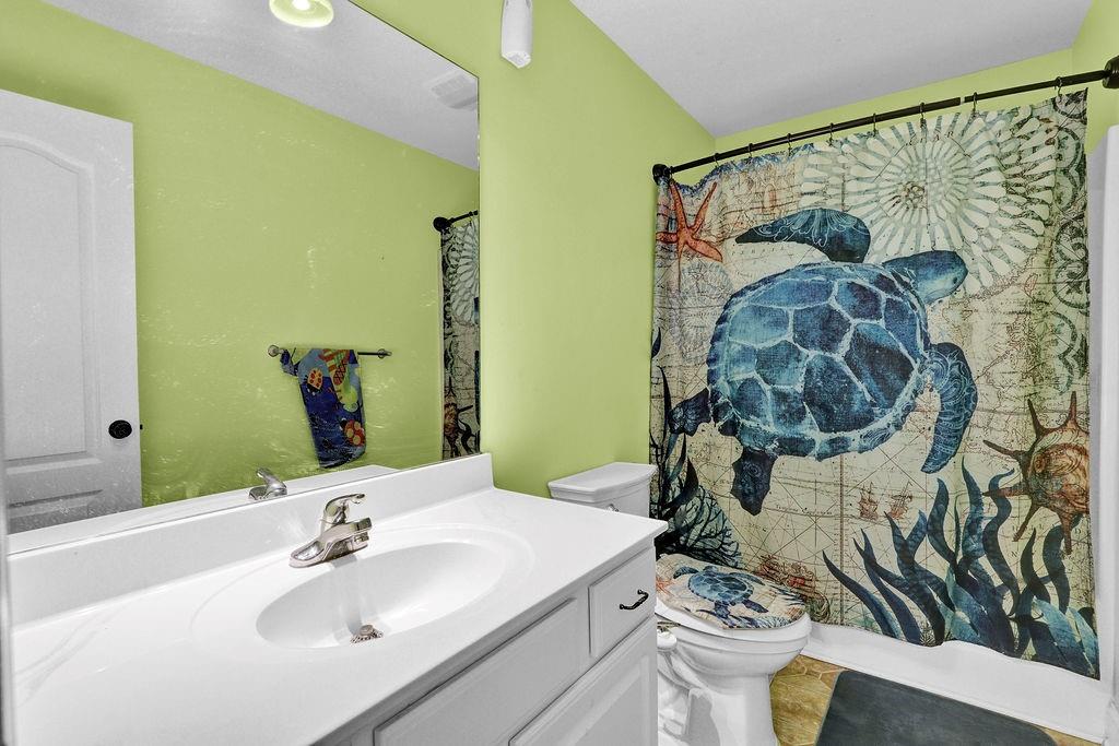 5636 River Stone Road Gainesville, GA 30506 - Photo 16 of 36 a bathroom with a sink and a mirror