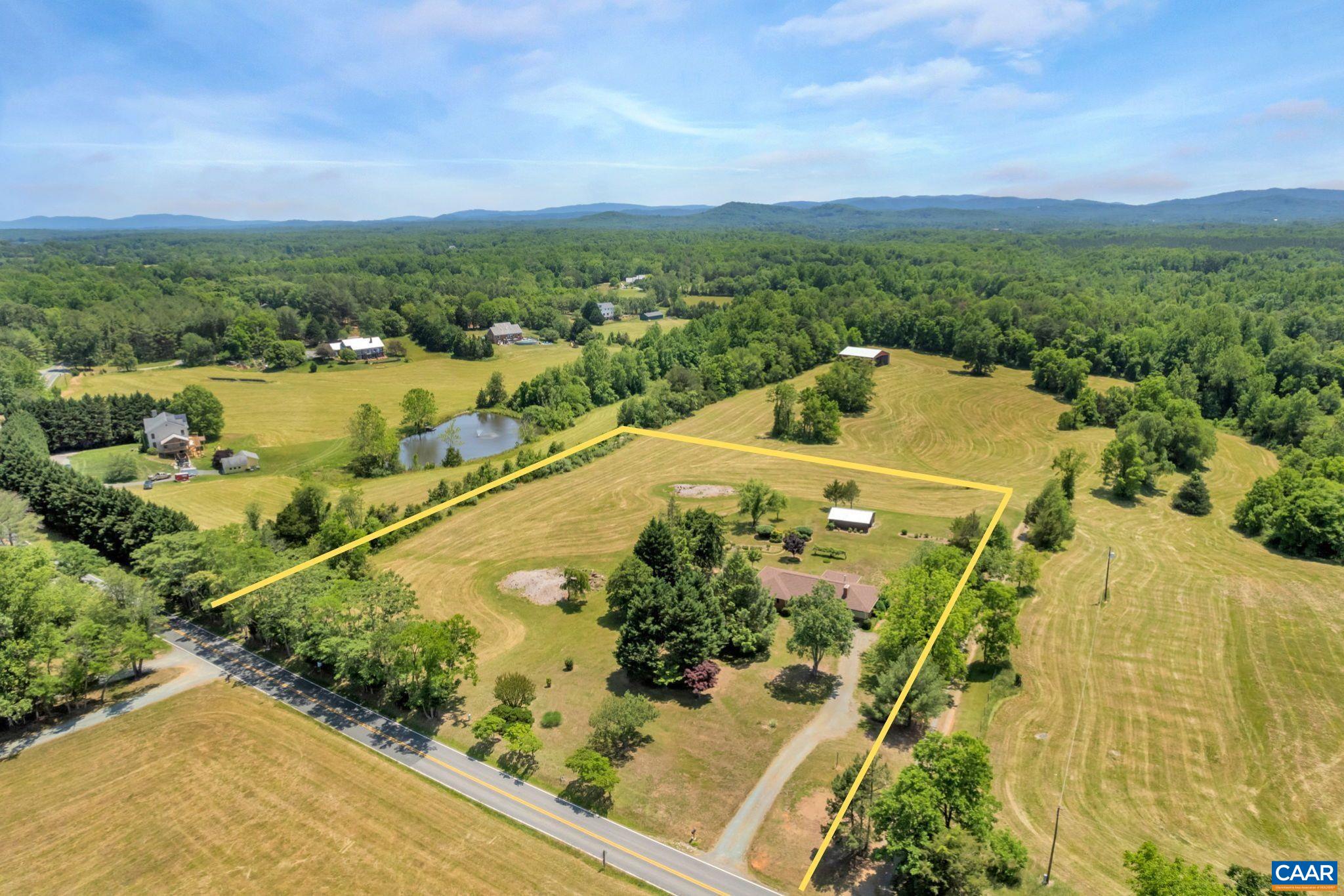 4459 Garth Road Charlottesville, VA 22901 - Photo 2 of 54 an aerial view of a house