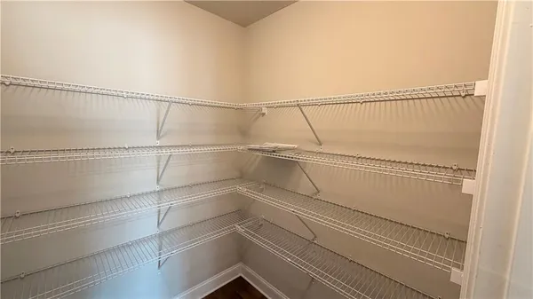 a close view of closet