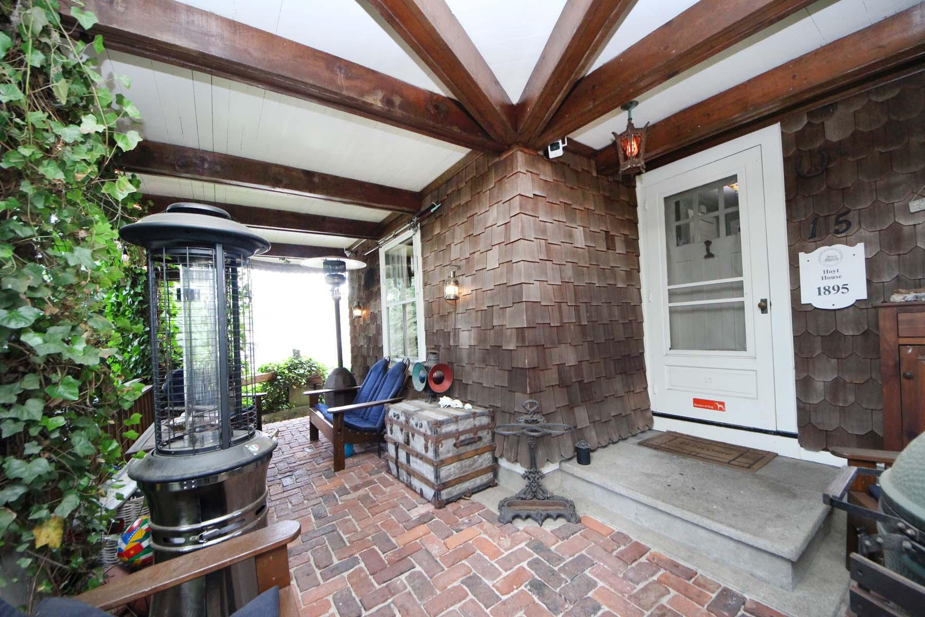 15 Ensign Road Rowayton, CT 06853 - Photo 6 of 21 a building outdoor space with patio furniture and potted plants