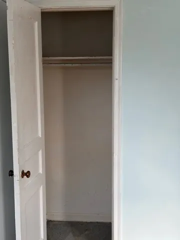 a close view of closet