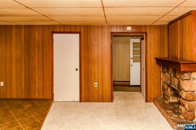 a view of a room with closet area