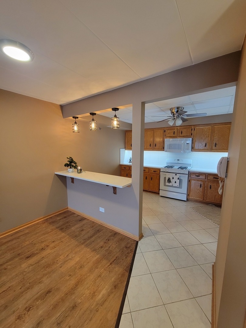 10418 South Keating Avenue, Unit 1A Oak Lawn, IL 60453 - Photo 5 of 15 a spacious bathroom with a mirror and a shower