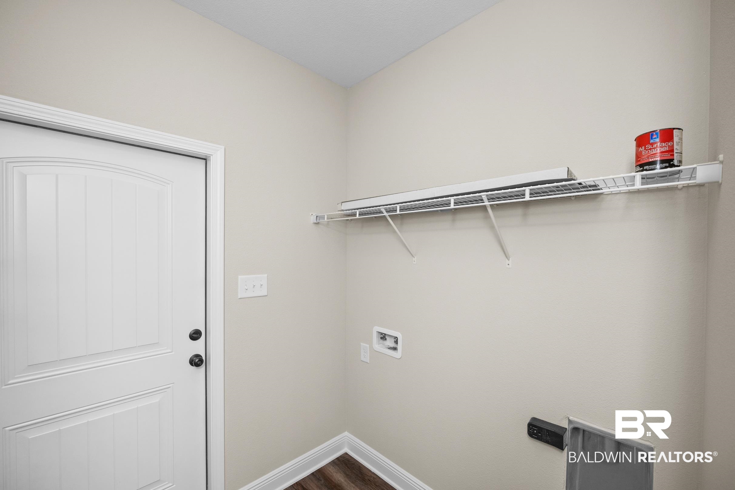 12833 Ward Road West Stapleton, AL 36578 - Photo 21 of 27 Washroom featuring dark wood-style floors and hookup for a washing machine