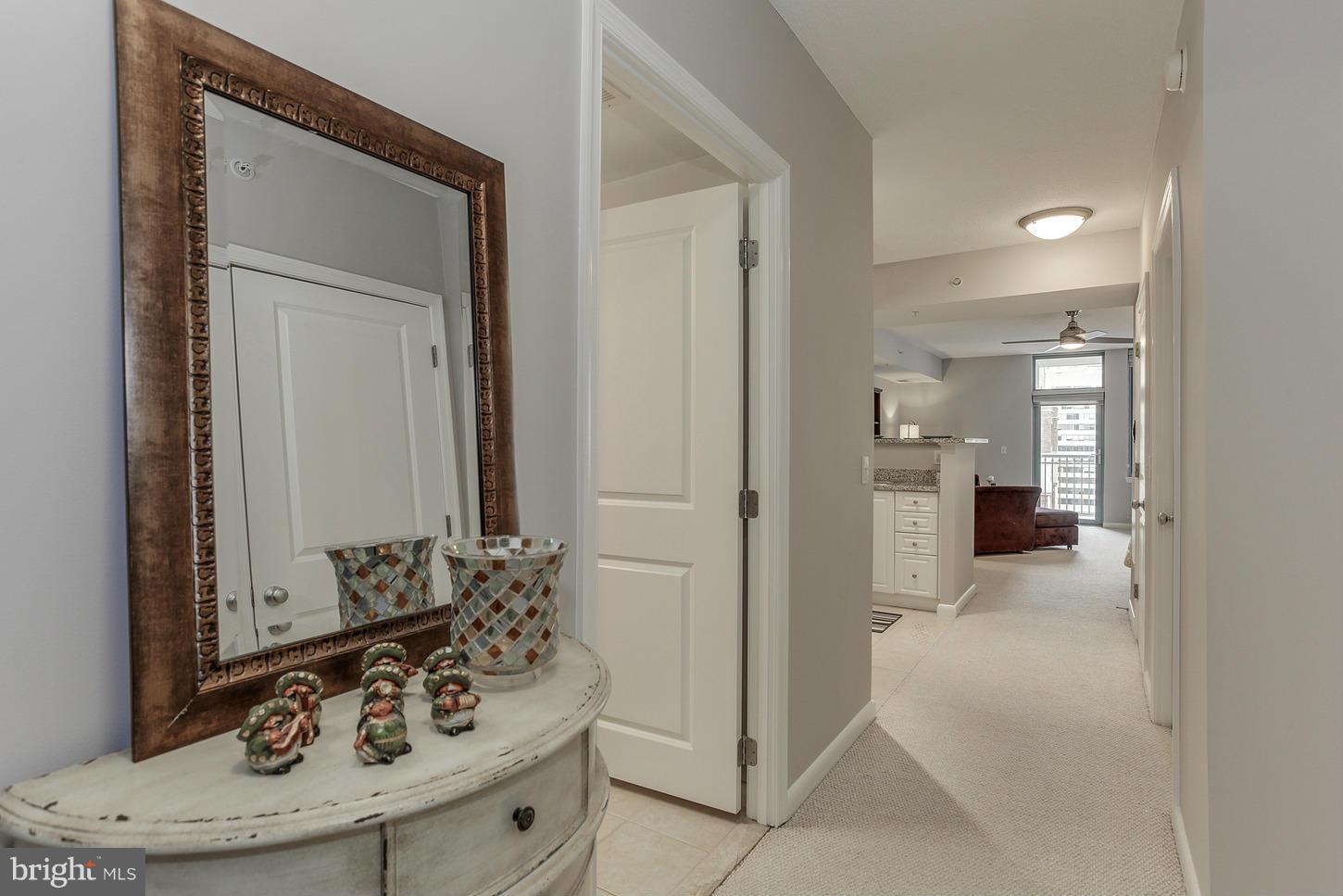 851 North Glebe Road, Unit 1010 Arlington, VA 22203 - Photo 10 of 30 a bathroom with a sink and a mirror