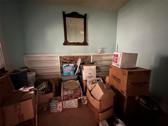 a room with storage and utility