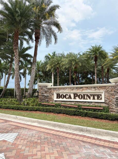 7744 La Mirada Drive Boca Raton, FL 33433 - Photo 33 of 33 a view of swimming pool with outdoor seating and trees