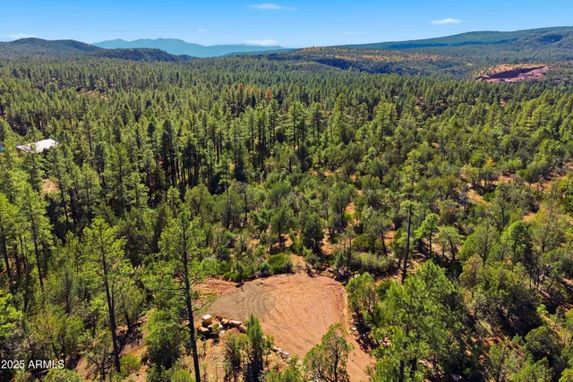 a view of a city with mountains in the background