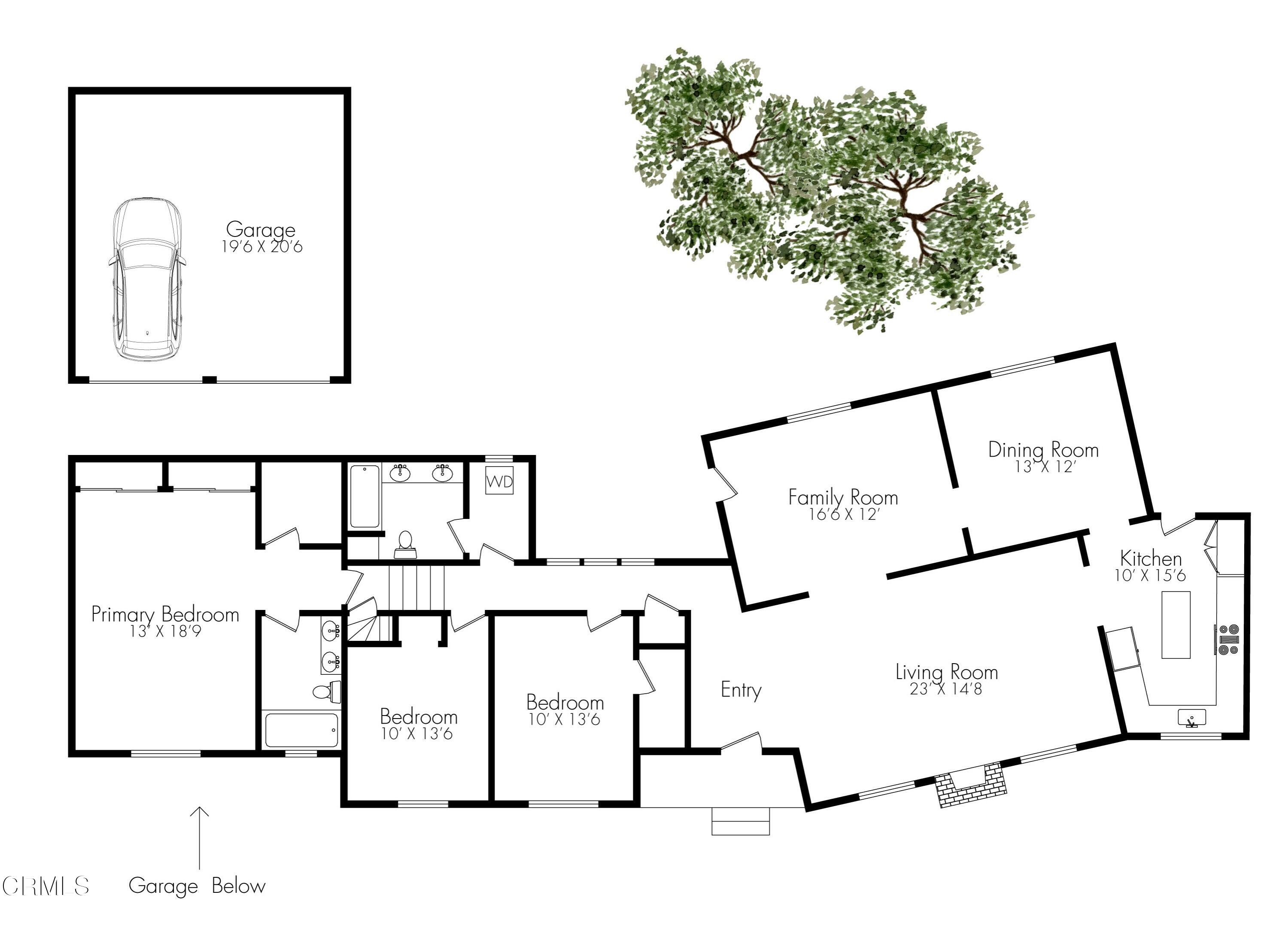 930 Sherlock Drive Burbank, CA 91501 - Photo 21 of 21 a picture of floor plan