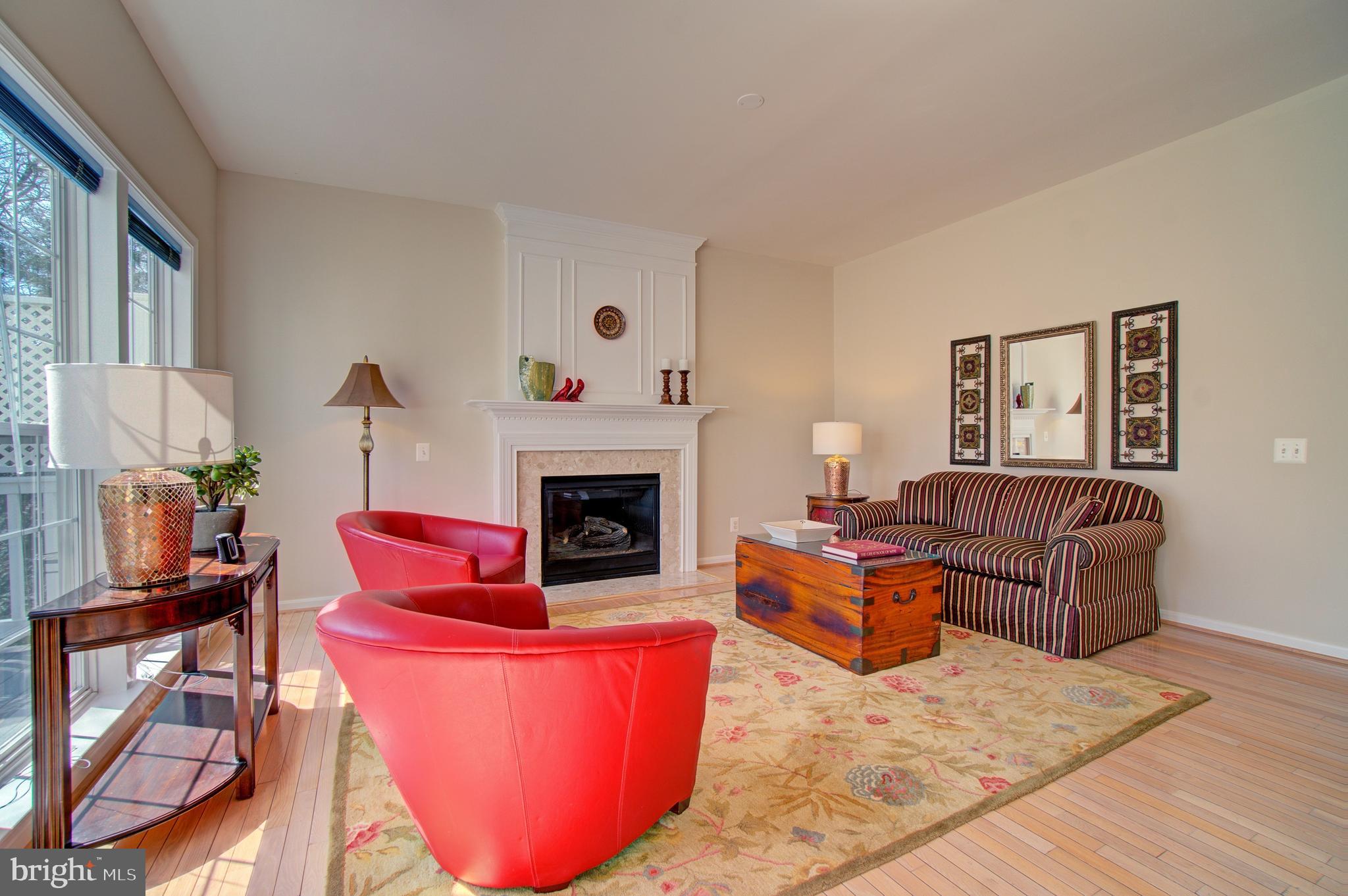 12407 Brown Fox Way Reston, VA 20191 - Photo 18 of 45 Marble surround Gas Fireplace
