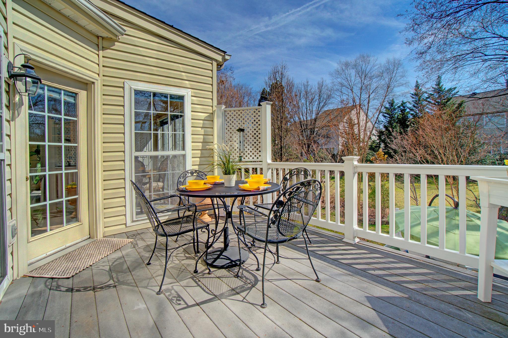 12407 Brown Fox Way Reston, VA 20191 - Photo 19 of 45 Trex board Deck with Vinyl railing