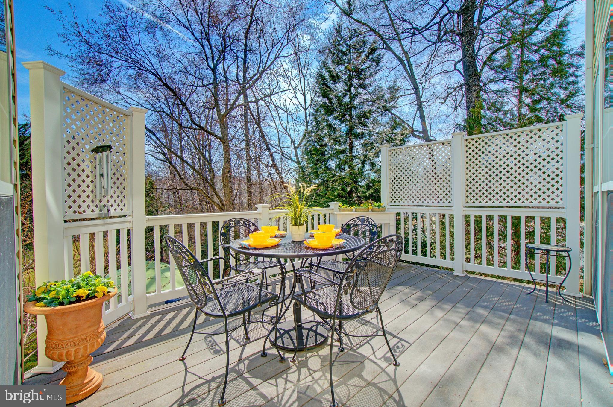 12407 Brown Fox Way Reston, VA 20191 - Photo 20 of 45 Decking with privacy screen