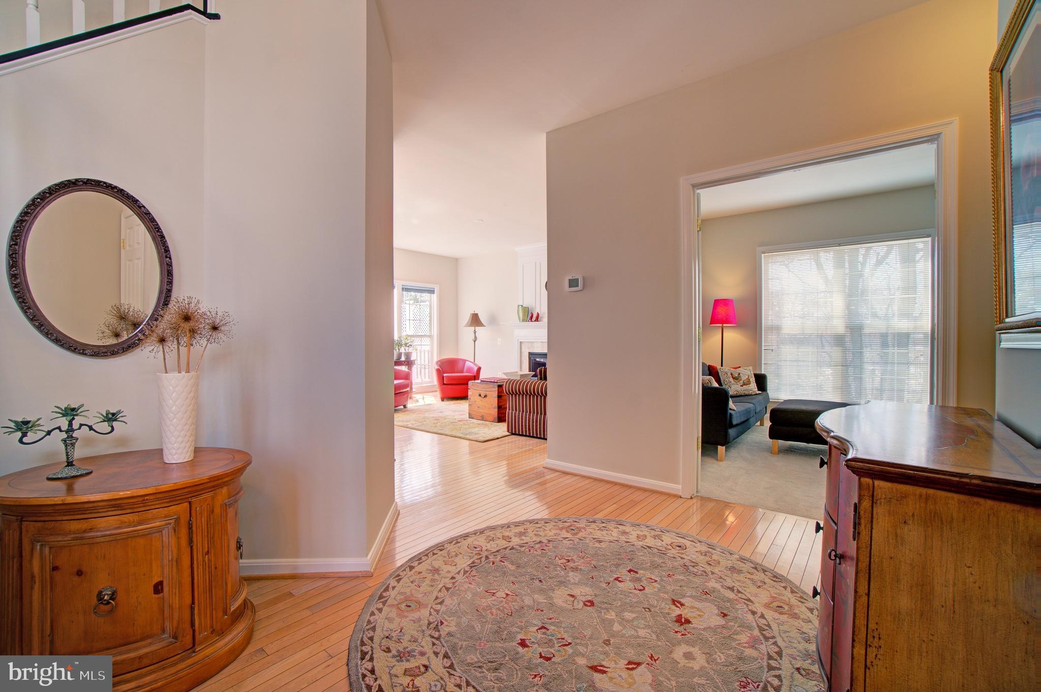 12407 Brown Fox Way Reston, VA 20191 - Photo 22 of 45 View From Foyer to Family Room and Library