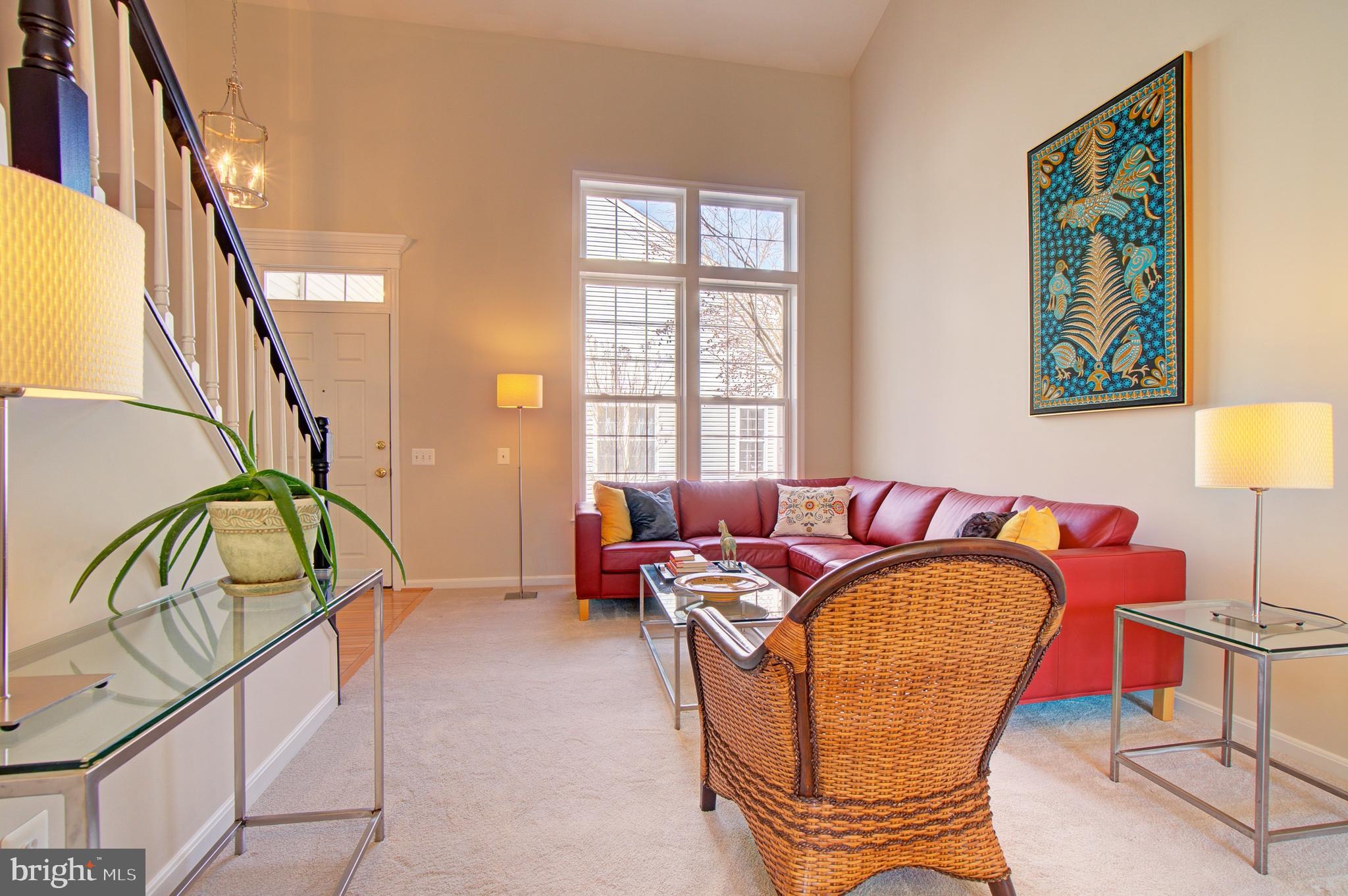 12407 Brown Fox Way Reston, VA 20191 - Photo 8 of 45 Sun-Lit Living Room - Brand new carpet