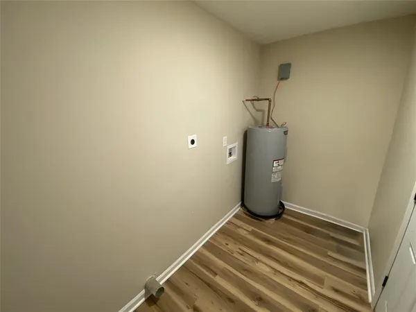 a view of a room with empty racks
