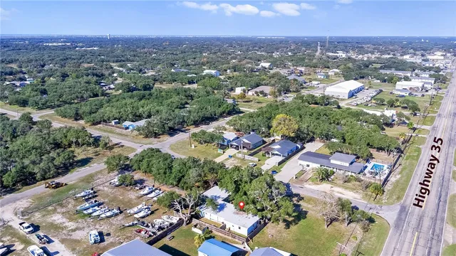 an aerial view of a city with lots of residential buildings