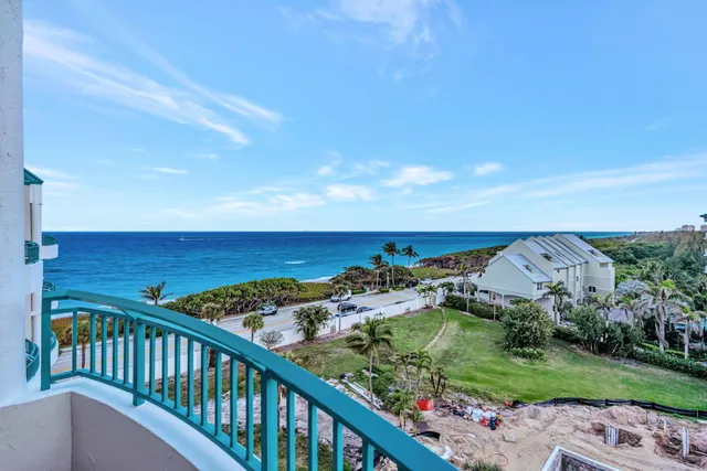 a view of balcony with an outdoor space