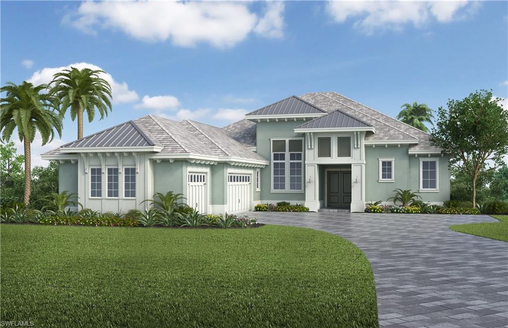 8896 Nevis Way Naples, FL 34112 - Photo 1 of 1 a front view of a house with a garden