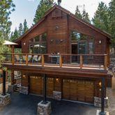 a front view of house with a balcony