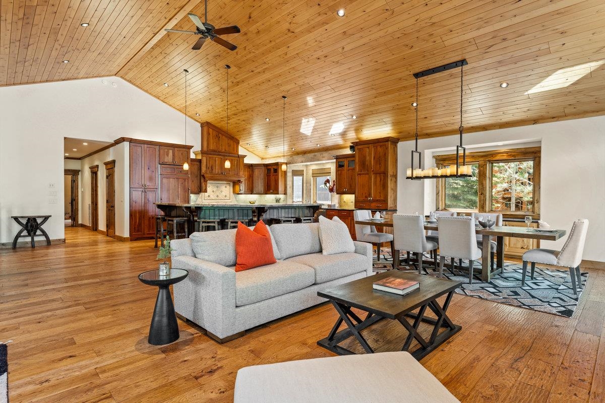 12043 Brookstone Drive Truckee, CA 96161 - Photo 5 of 21 a living room with furniture and a wooden floor