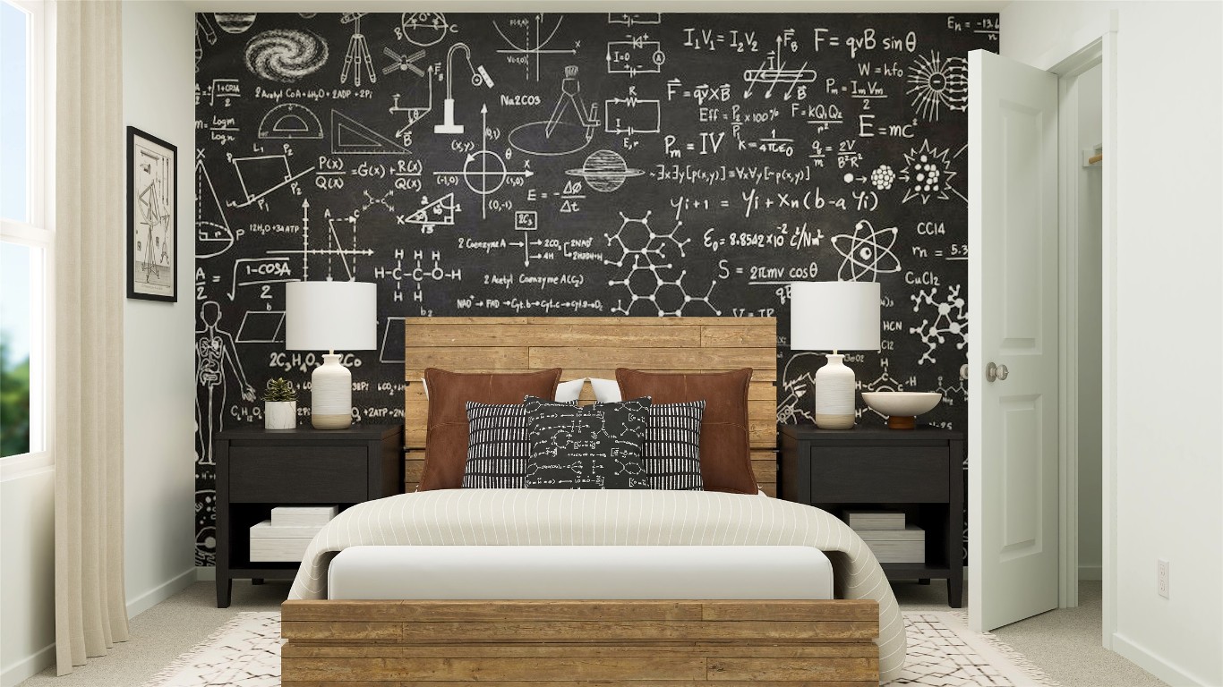 508 Cattle Queen Road Jarrell, TX 76537 - Photo 21 of 27 a bedroom with a bed and a table