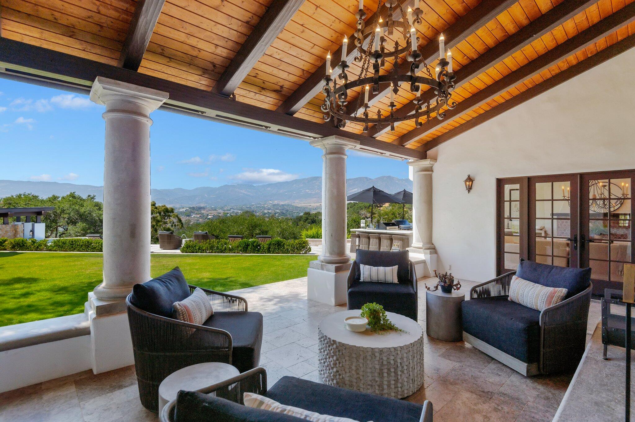 695 Via Hierba Santa Barbara, CA 93110 - Photo 14 of 70 a outdoor living space with furniture and garden view