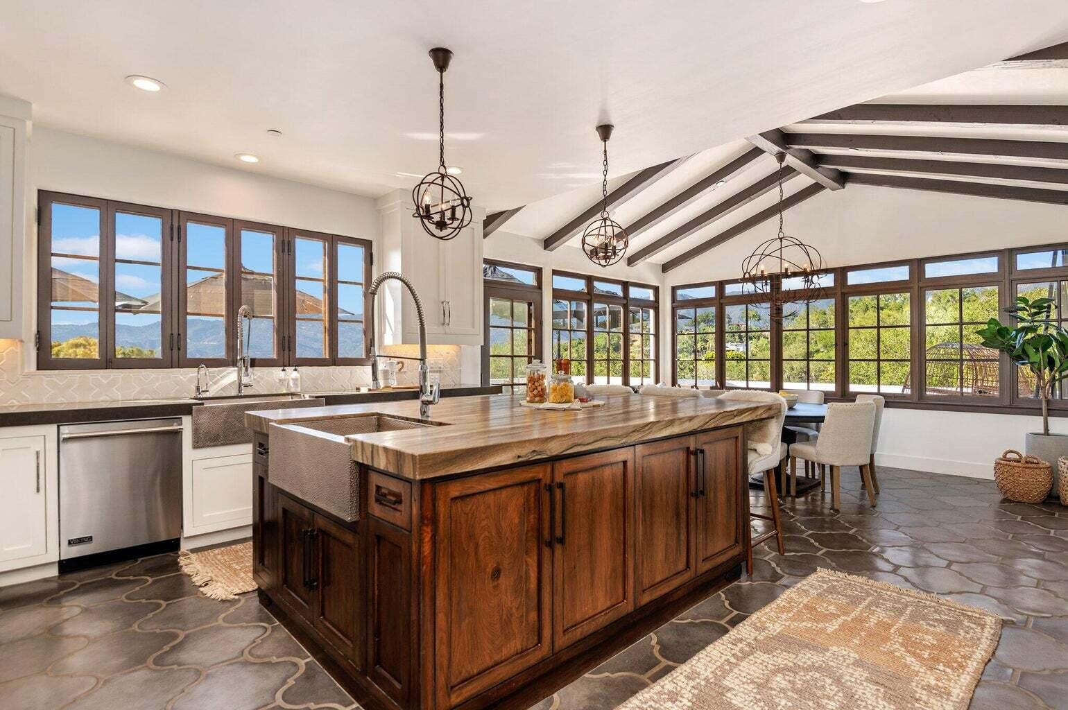 695 Via Hierba Santa Barbara, CA 93110 - Photo 20 of 70 a kitchen with a stove and a sink