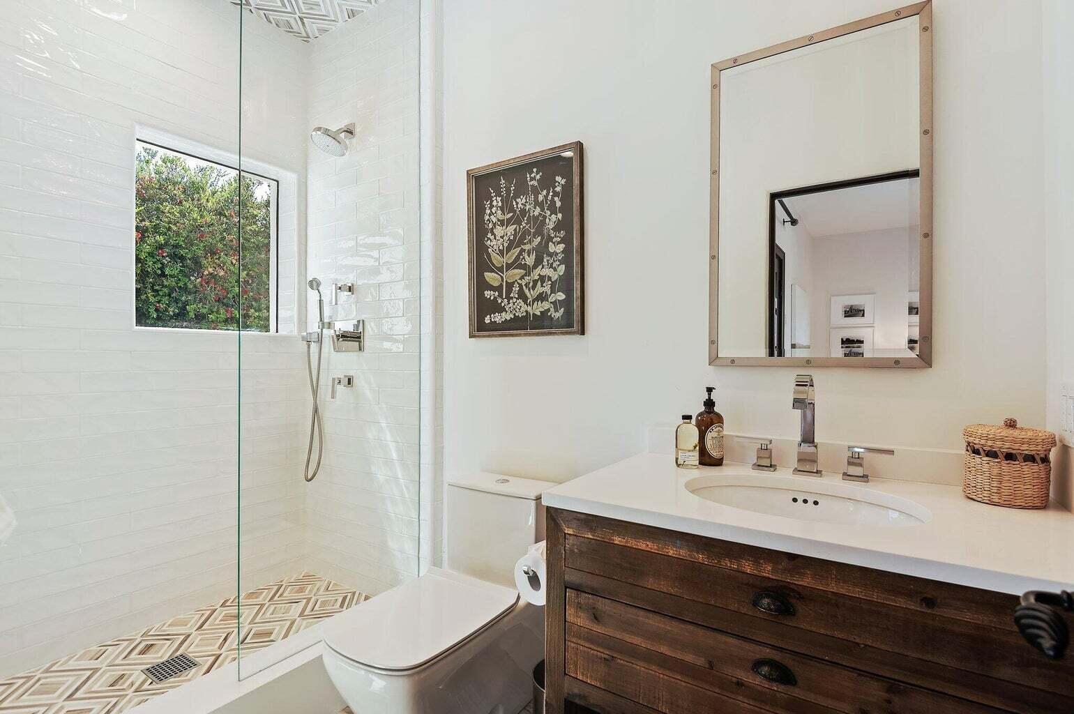 695 Via Hierba Santa Barbara, CA 93110 - Photo 33 of 70 a bathroom with a sink a toilet and shower