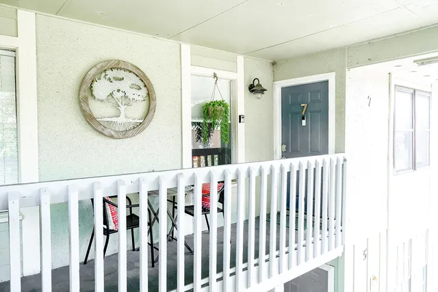 a view of a house with a outdoor space