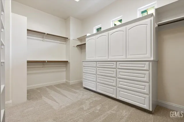 a view of parking garage with cars