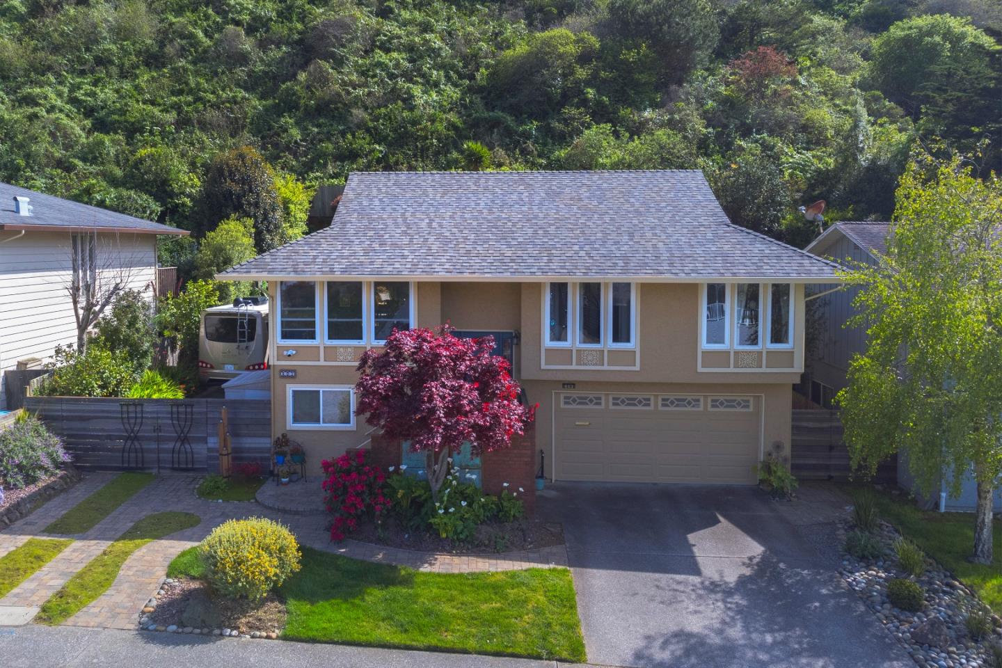803 Big Bend Drive Pacifica, CA 94044 - Photo 2 of 47 a house view with a garden space