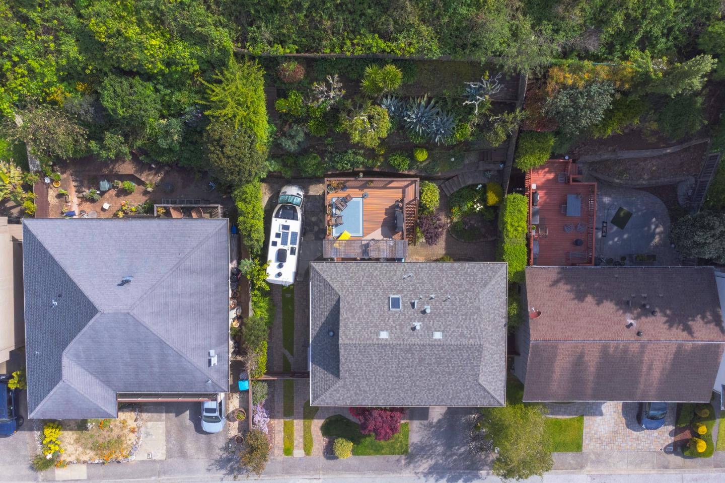 803 Big Bend Drive Pacifica, CA 94044 - Photo 45 of 47 an aerial view of houses with outdoor space