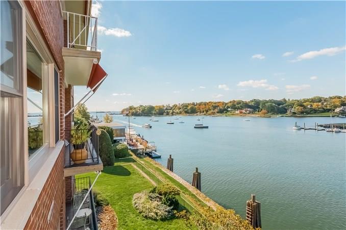 636 Steamboat Road, Unit 3ABC Greenwich, CT 06830 - Photo 1 of 1 a view of a balcony with lake view and mountain view