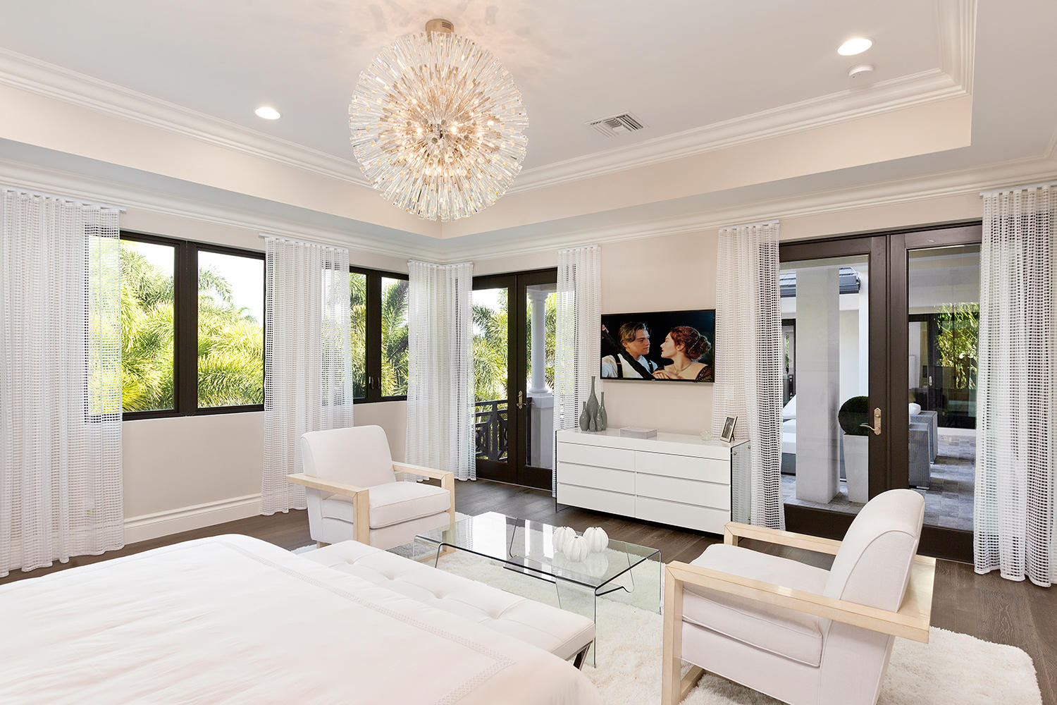 2184 Acorn Palm Road Boca Raton, FL 33432 - Photo 45 of 62 41_MasterBedroom_BalconyView_TV