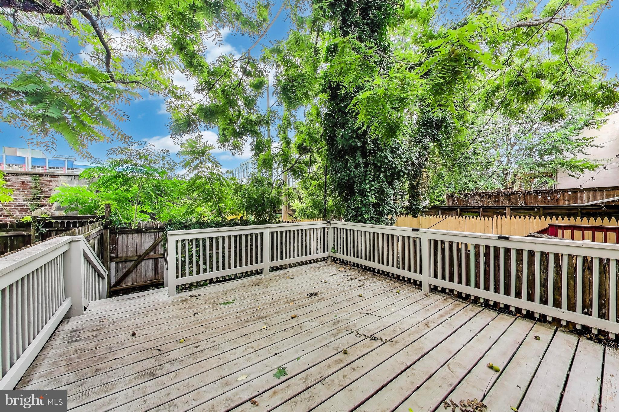 1327 1st Street Northwest Washington, DC 20001 - Photo 17 of 18 a view of deck with wooden floor and fence