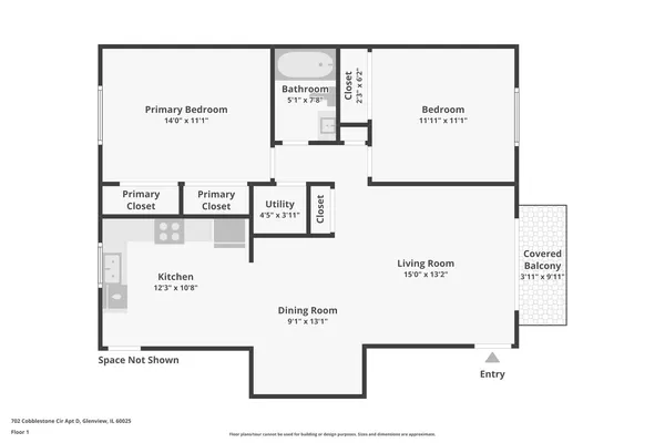 $225,000 | 702 Cobblestone Circle, Unit D, Glenview, IL 60025