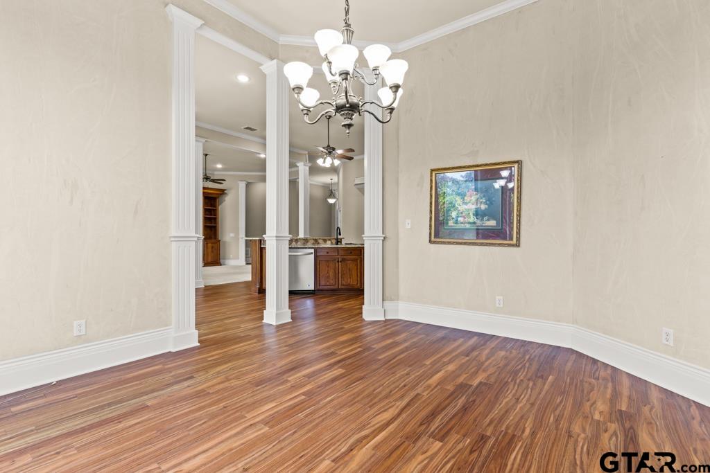 100 Lantana Road Gilmer, TX 75644 - Photo 14 of 30 a view of a livingroom with a chandelier