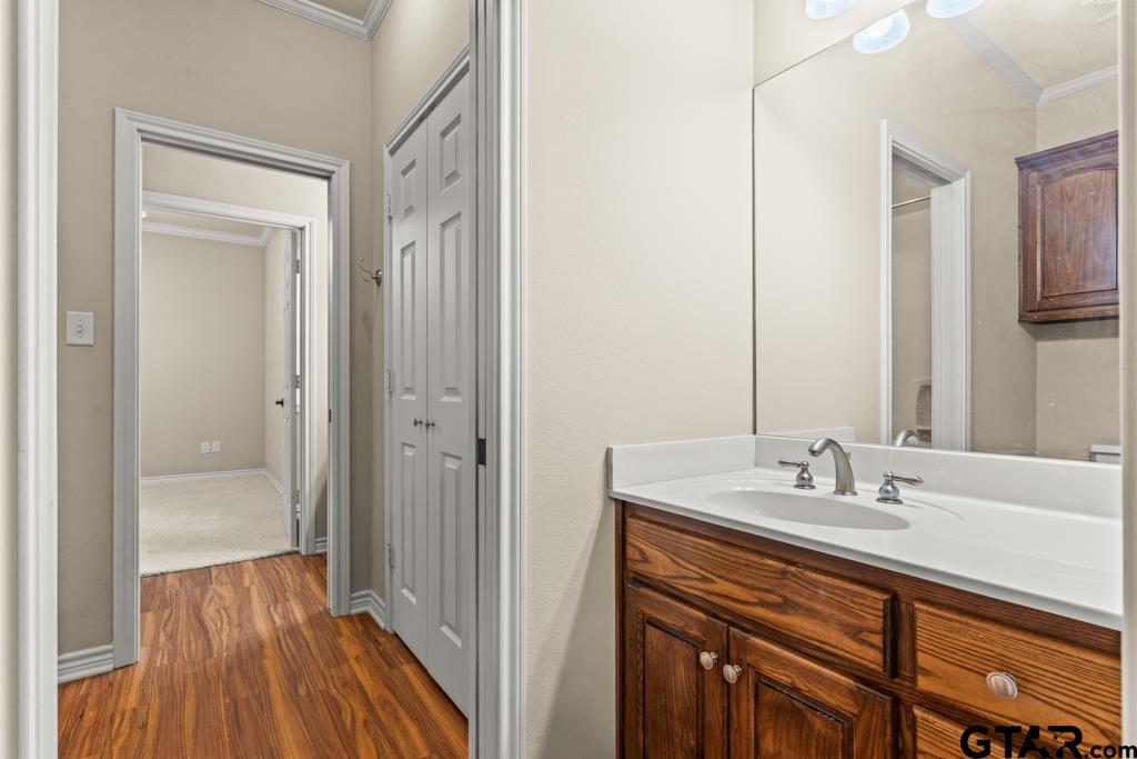 100 Lantana Road Gilmer, TX 75644 - Photo 20 of 30 a bathroom with a sink and a mirror