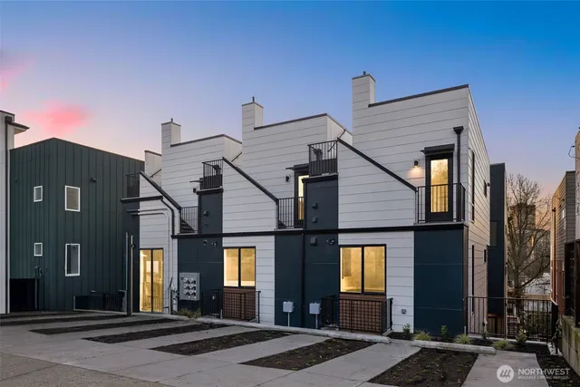 a front view of a house