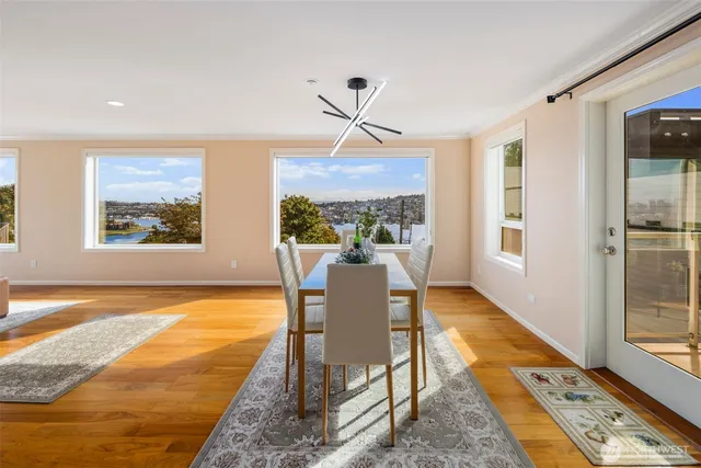 a living room with a couch and a table