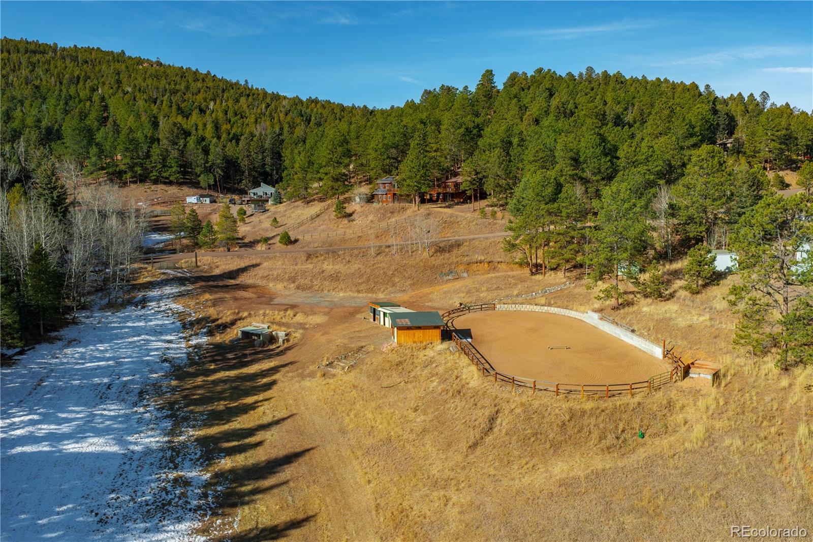 0 South Geronimo Trail Conifer, CO 80433 - Photo 2 of 34 a view of a backyard of a house