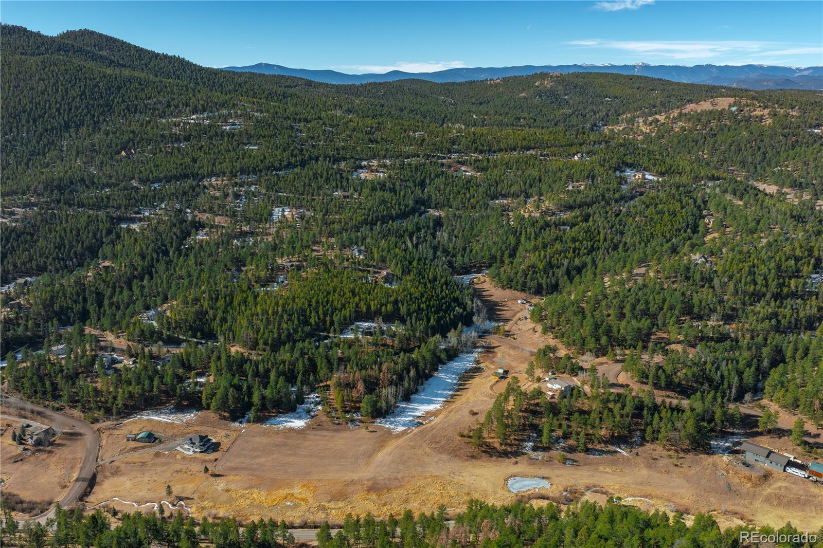 0 South Geronimo Trail Conifer, CO 80433 - Photo 7 of 34 an aerial view of a house with a yard