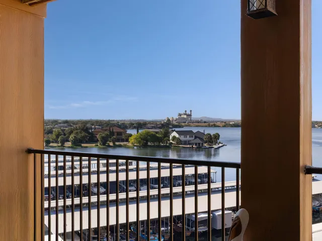 a city view from a balcony