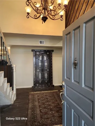 a view of an entryway door