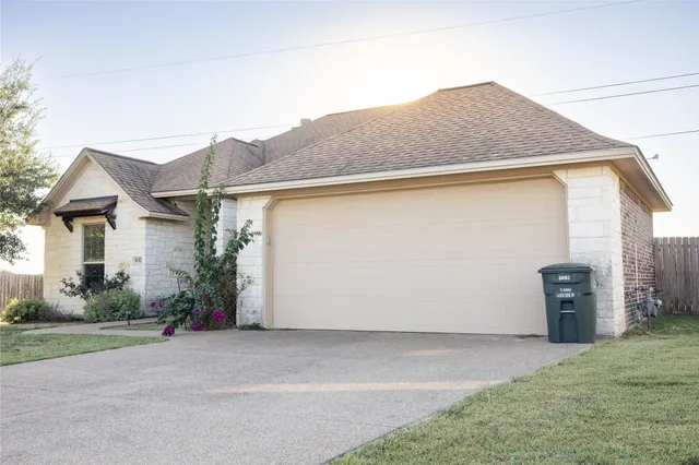 a backyard of a house