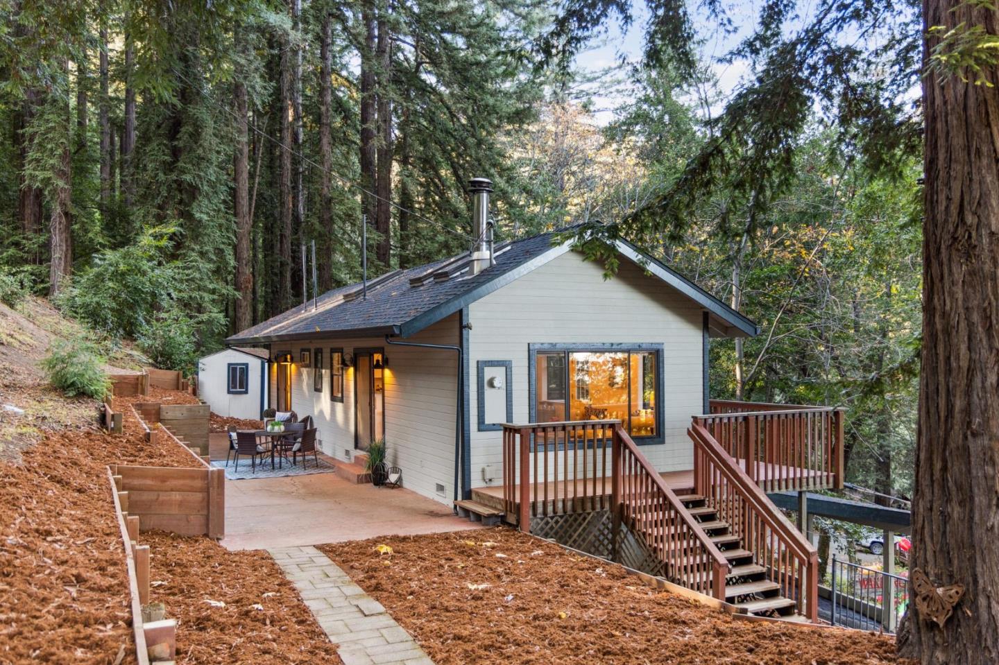 20080 Gist Road Los Gatos, CA 95033 - Photo 1 of 35 a view of a house with a small yard and large tree