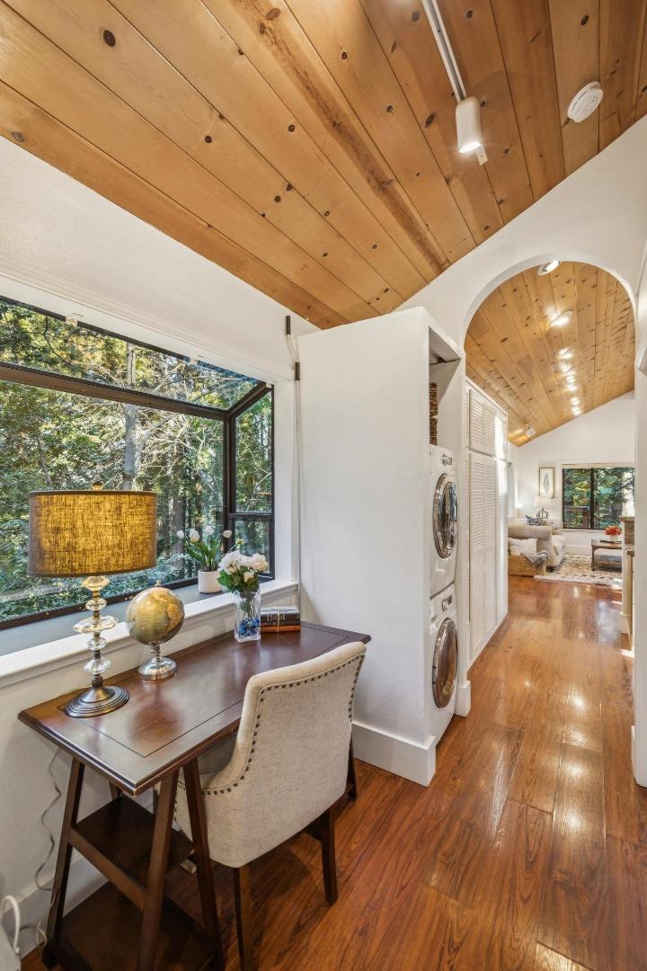 20080 Gist Road Los Gatos, CA 95033 - Photo 12 of 35 a living room with furniture and a floor to ceiling window