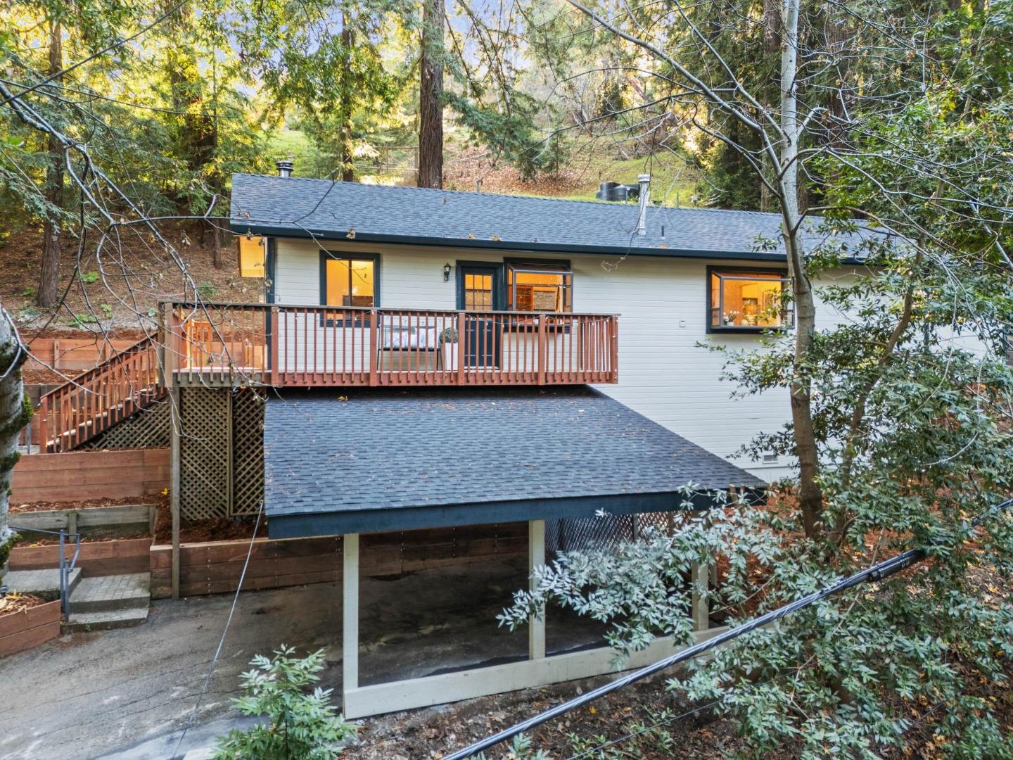 20080 Gist Road Los Gatos, CA 95033 - Photo 18 of 35 a front view of a house with garden