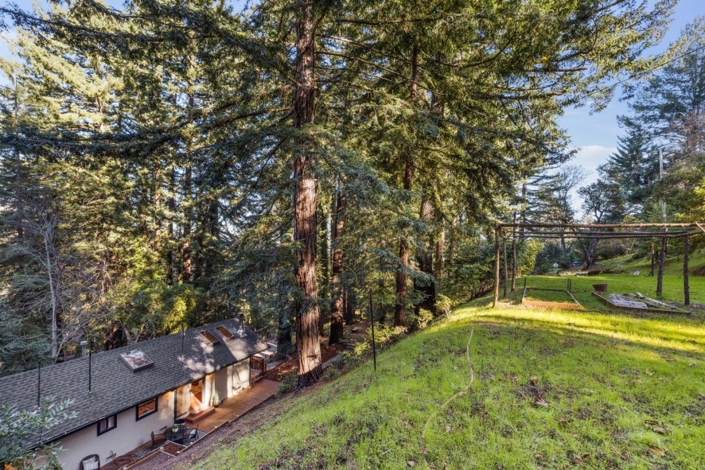 20080 Gist Road Los Gatos, CA 95033 - Photo 31 of 35 a view of a backyard with swimming pool